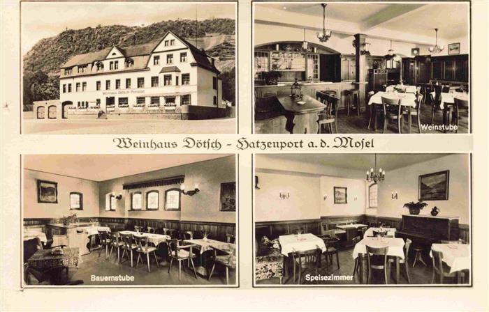 Hatzenport Mosel Weinhaus Doetsch Weinstube Bauernstube Speisezimmer