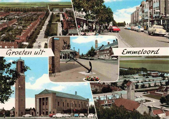 Emmeloord Flevoland NL Panorama Ortspartien Kirchen