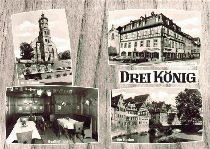 Schwaebisch Hall BW Restaurant Gasthof Dreikoenig St Michael Gasthof Innen Am Ko