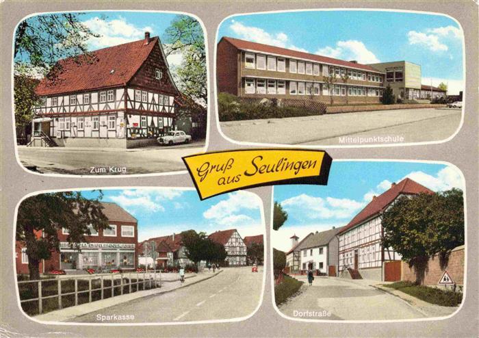 Seulingen Gasthaus Zum Krug Mittelpunktschule Sparkasse Dorfstrasse