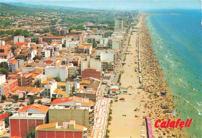 CALAFELL Cataluna ES Playa Fliegeraufnahme