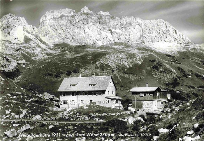Freiburgerhuette 1934m Vorarlberg AT Panorama