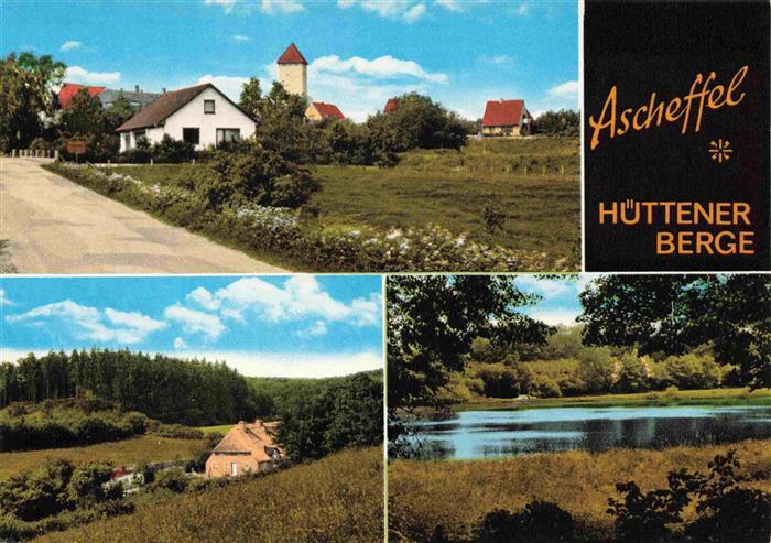 Ascheffel Rendsburg-Eckernfoerde Ortspartie Huettener Berge Kaufhaus Rahmann