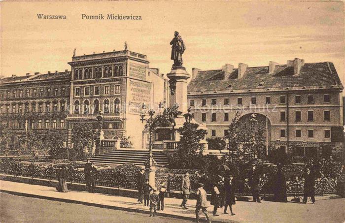 WARSZAWA Warschau PL Pomnik Mickiewicza