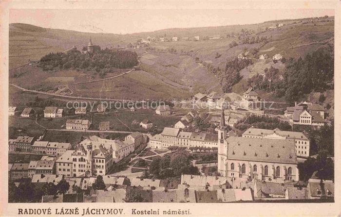 Lazne Jachymov Sankt Joachimsthal CZ Kostelni namesti