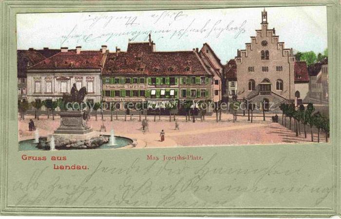 LANDAU  PFALZ Max Josephs Platz