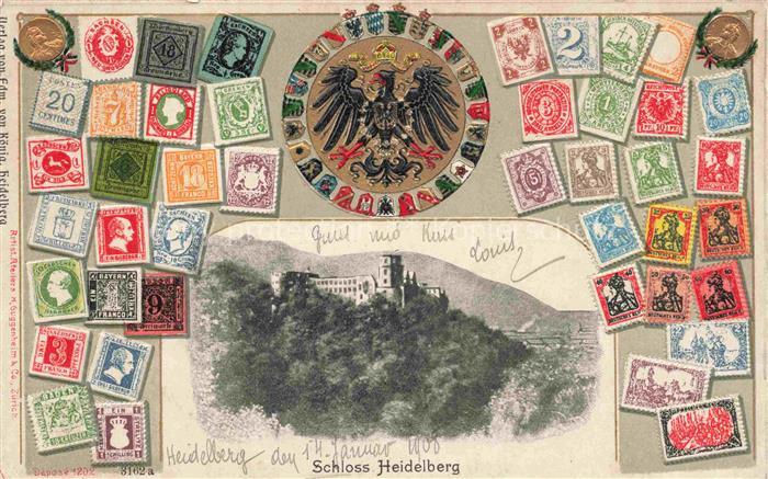 HEIDELBERG  Neckar Schloss Heidelberg