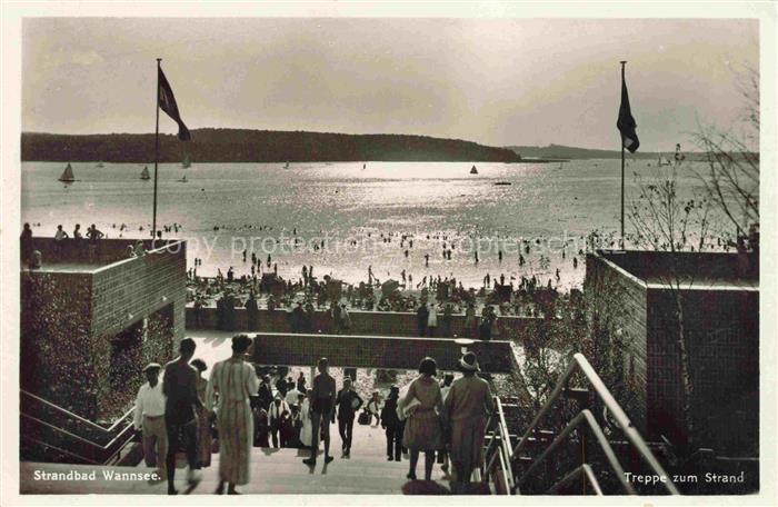 Wannsee Berlin Strandbad Treppe zum Strand