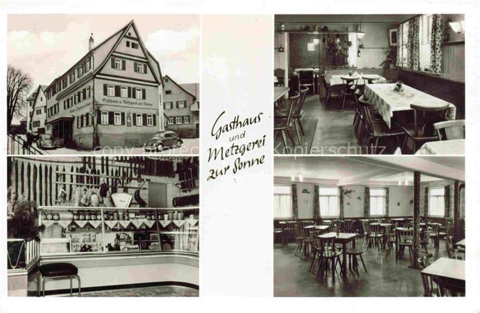 Kuppingen Herrenberg Boeblingen BW Gasthaus Metzgerei zur Sonne Verkaufstheke Ga