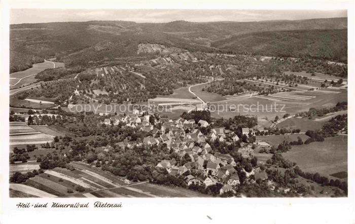 Rietenau Aspach Rems-Murr-Kreis BW Fliegeraufnahme mit Heil und Mineralbad