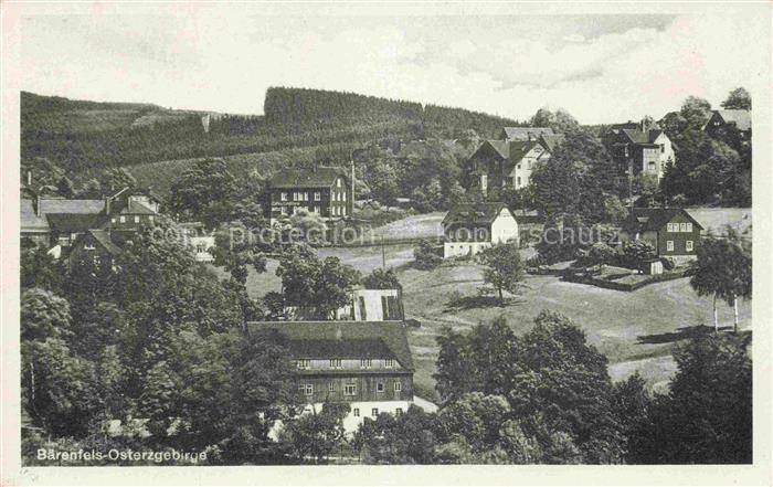 Baerenfels Erzgebirge Altenberg Sachsen Panorama