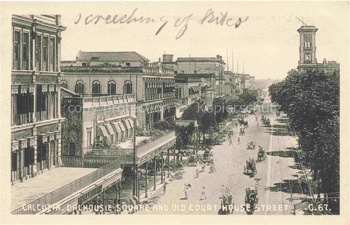 Calcutta India Dalhousie Square and Old Court House St