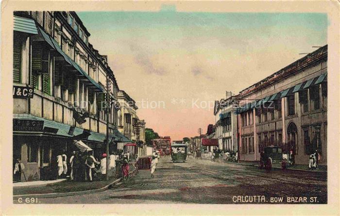 Calcutta India Bow Bazar Street