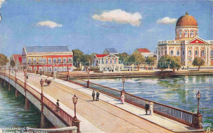 Pernambuco Recife Brazil Ponte de Santa Izabel