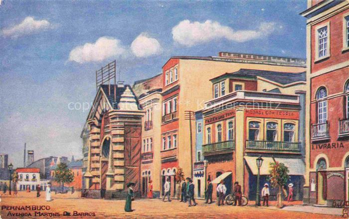 Pernambuco Recife Brazil Avenida Martins De Barros