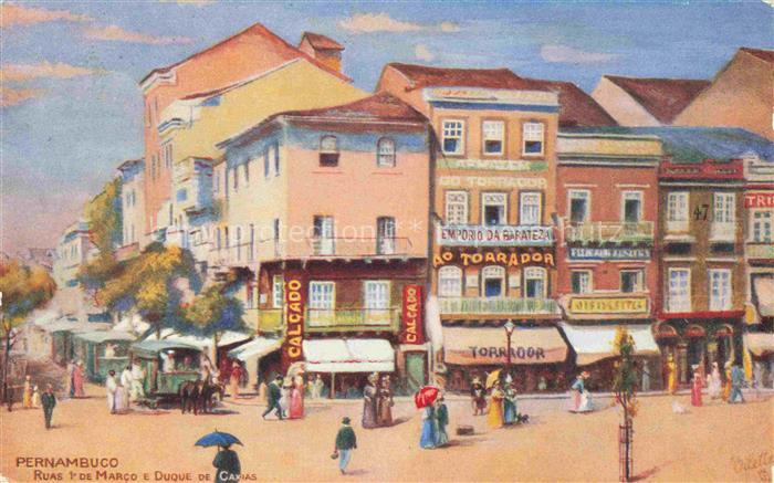 Pernambuco Recife Brazil Ruas 1 de Marco e Duque de Caxias