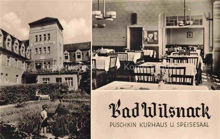 Bad Wilsnack Brandenburg Puschkin Kurhaus und Speisesaal