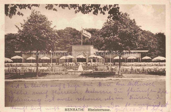 Benrath Duesseldorf NRW Rheinterrasse