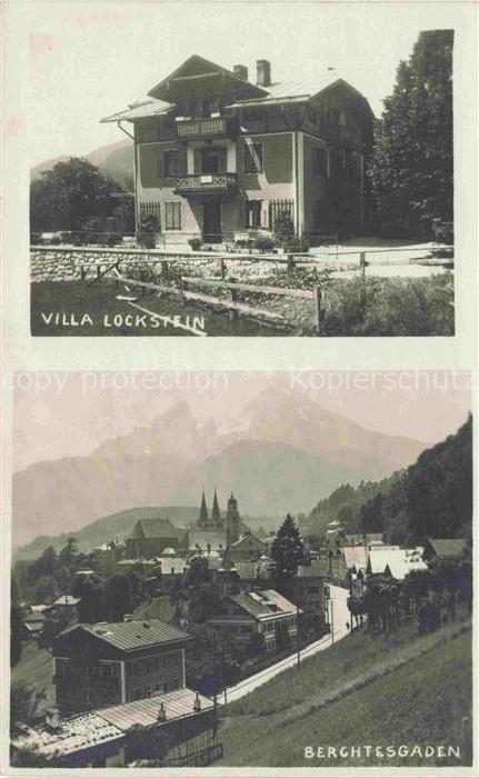 BERCHTESGADEN Bayern Hotel Villa Lockstein Stadtansicht