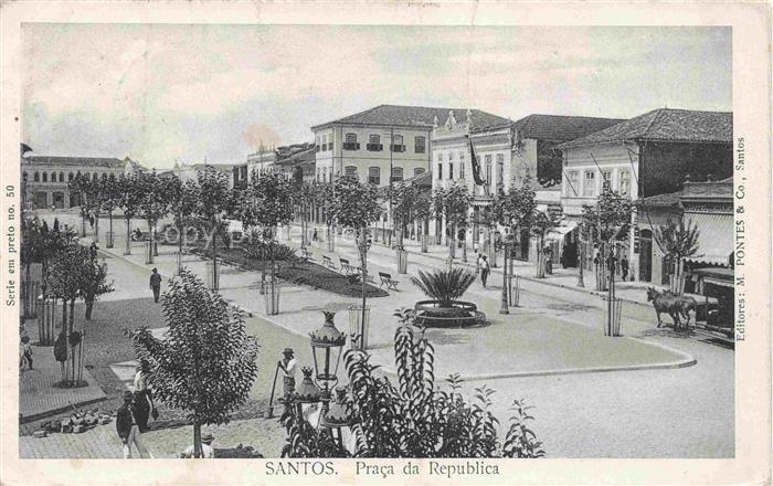 Santos Sao Paulo Brazil Praca da Republica