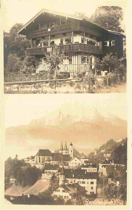 BERCHTESGADEN Bayern Villa Eschenheim Ortsansicht
