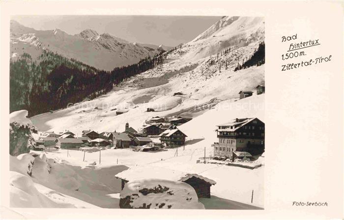 Bad Hintertux Tux Zillertal Tirol AT Panorama