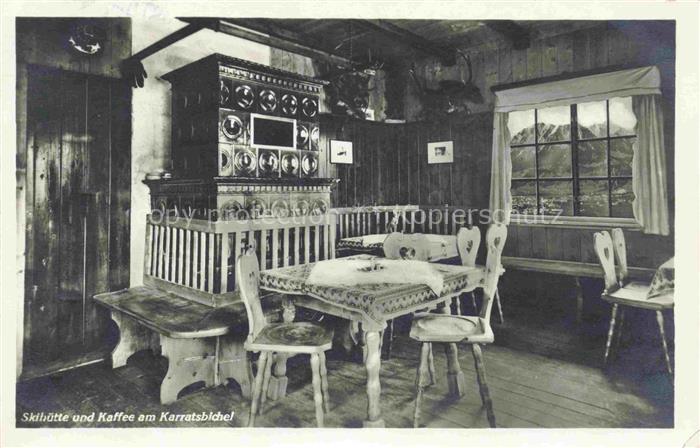 OBERSTDORF Bayern Skihuette und Kaffee am Karratsbichl