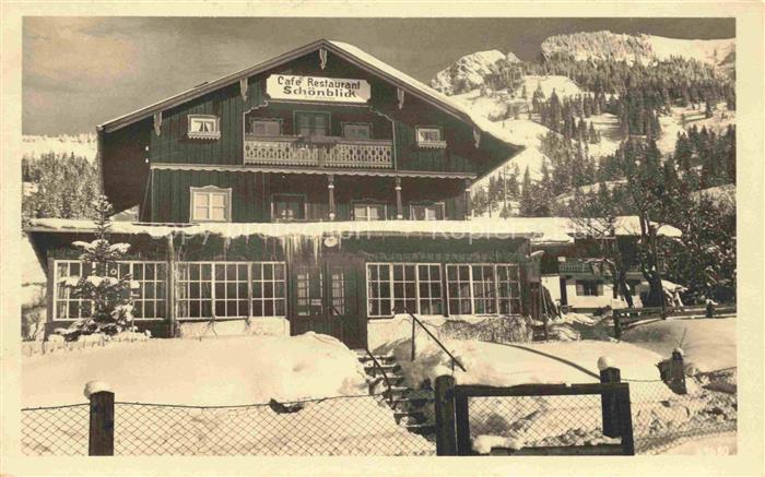 Osterhofen Bayrischzell Cafe Restaurant Schoenblick