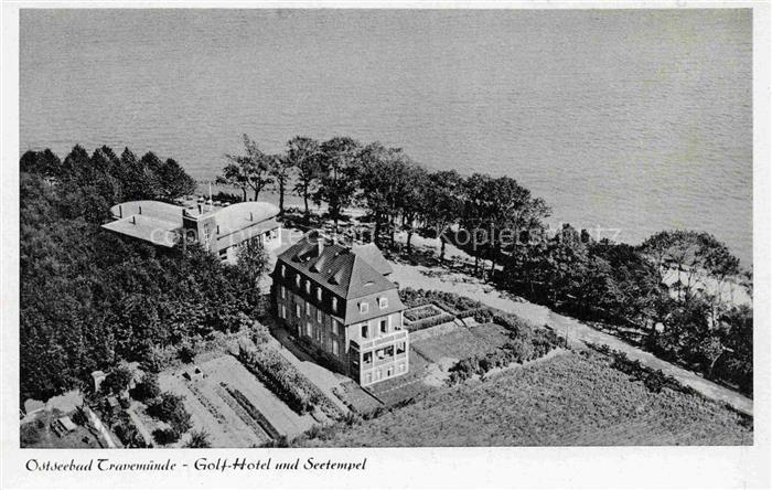 TRAVEMueNDE Ostseebad Golf Hotel und Seetempel Fliegeraufnahme