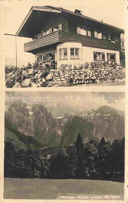 BERCHTESGADEN Bayern Landhaus Mathilde Eder Panorama Hoher Goell und Brett
