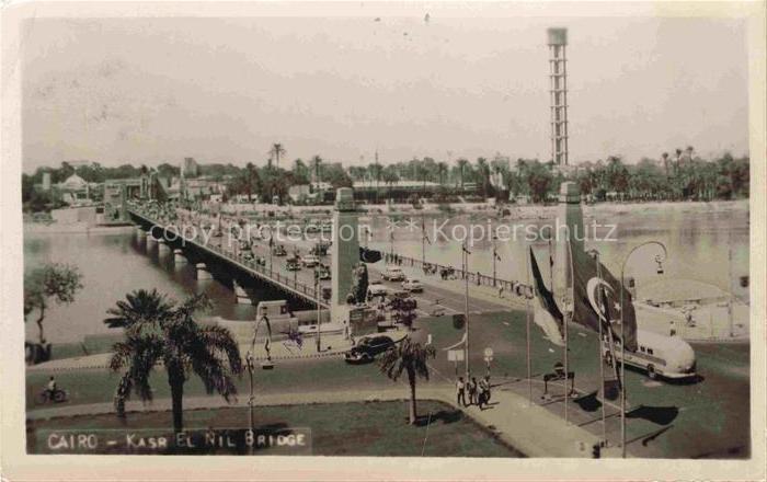 CAIRO  Kairo Caire Egypt Kasr El Nil Bridge