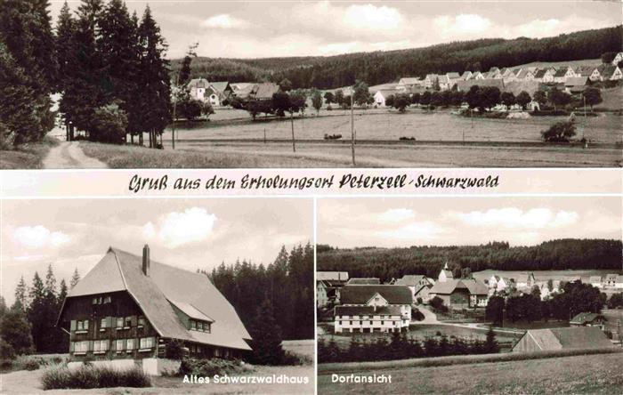 Peterzell St Georgen Schwarzwald Panorama Altes Schwarzwaldhaus Dorfansicht