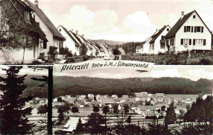Peterzell St Georgen Schwarzwald Ortspartie Panorama