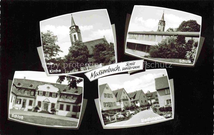 Massenbachhausen Heilbronn BW Kirche Schule Schloss Siedlung