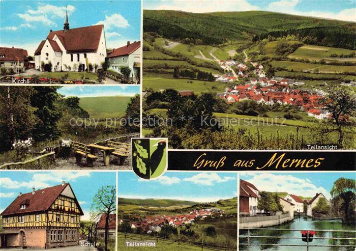 Mernes Bad Soden-Salmuenster Kirche Panorama Schule Feilansichten