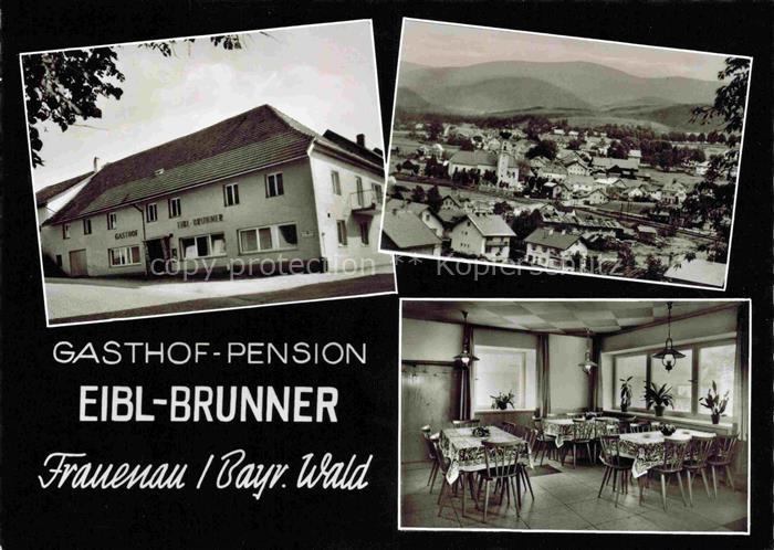 Frauenau Gasthof Pension Eibl Brunner Gaststube Panorama
