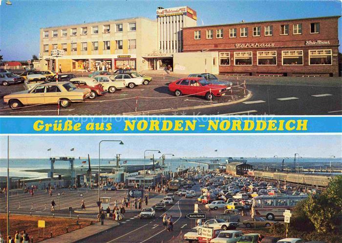 Norden  Norddeich Nordseebad Faehr und Schiffsanlegeplatz Hotel Faehrhaus