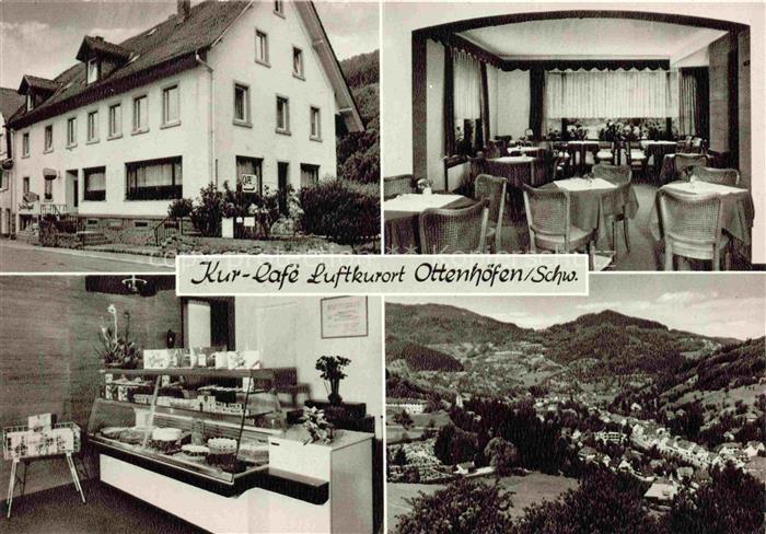 Ottenhoefen Schwarzwald Kur Cafe Ottenhoefen Gaststube Verkaufstheke Panorama