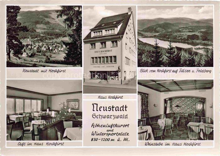 Neustadt  Schwarzwald Titisee-Neustadt Hochfirst Blick auf Titisee und Feldberg