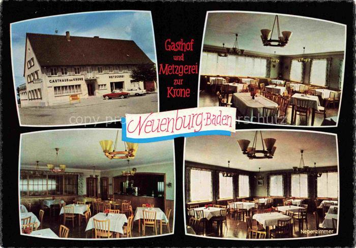 Neuenburg  Rhein Gasthof Metzgerei Zur Krone Gastraeume