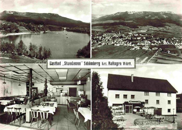 Schoemberg Schwarzwald Gasthof Staudamm Schoemberg Gaststube Panorama Seepartie