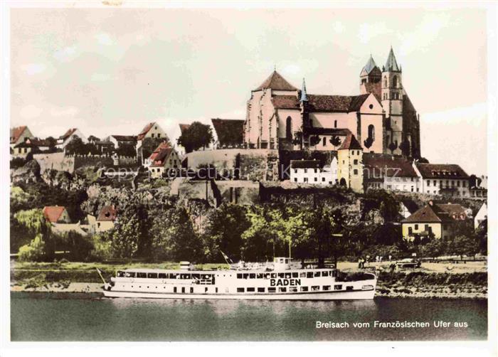 Breisach Rhein BW MS Baden mit Breisacher Muenster
