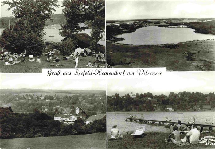 Hechendorf Pilsensee Badestrand Seepartie Panorama