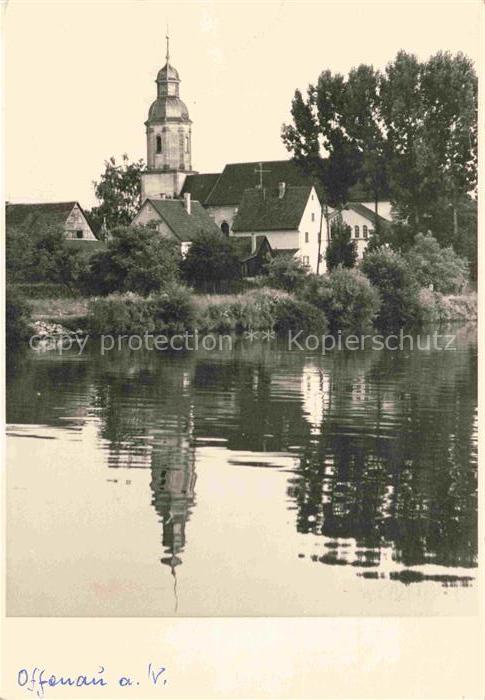 Offenau BW Neckarpartie mit Kirche