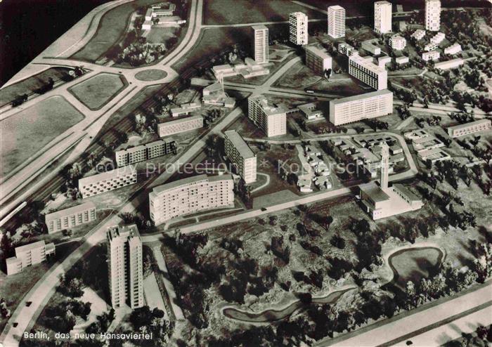 BERLIN  CITY Neues Hansviertel Fliegeraufnahme