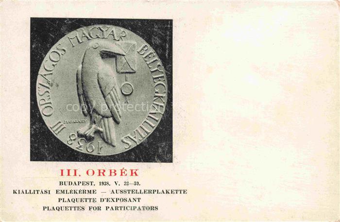 BUDAPEST HU Aussteller Plakette