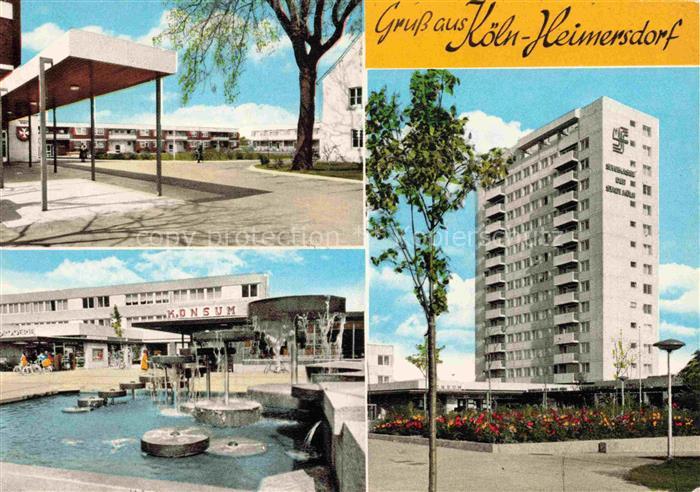 Heimersdorf Koeln Konsum Hallen Hochhaus