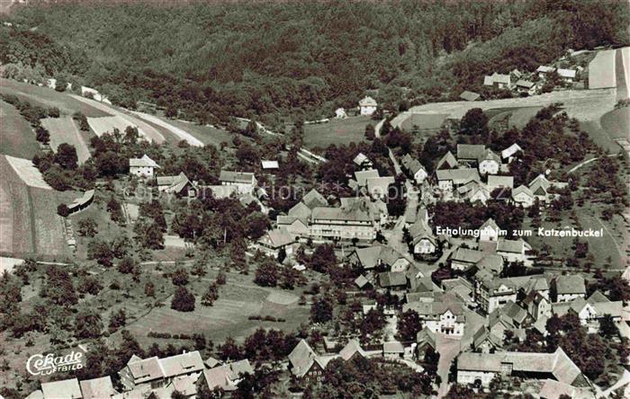 Waldkatzenbach Erholungsheim zum Katzenbuckel Fliegeraufnahme