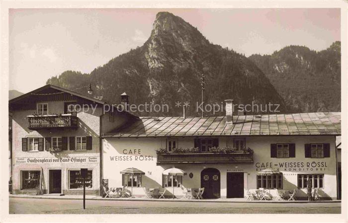 OBERAMMERGAU Bayern Cafe Weisses Roessl