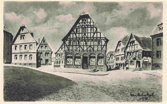 Lauterbach Hessen Hohbruecke Kuenstlerkarte